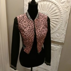 Pretty little liar crop jacket letterman bomber